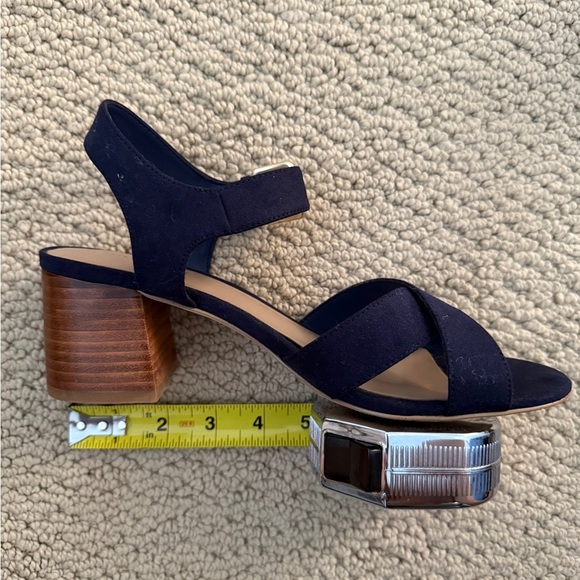 14TH & UNION Navy Blue Sandals w/ Buckle Strap Women 7.5 7-1/2 M - Picture 7 of 8